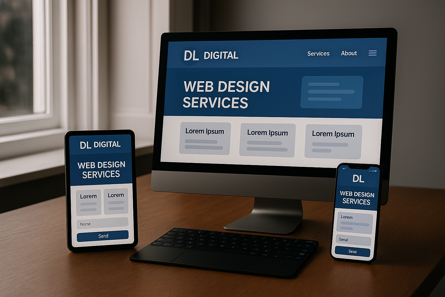 DL Digital Website Design Mockups